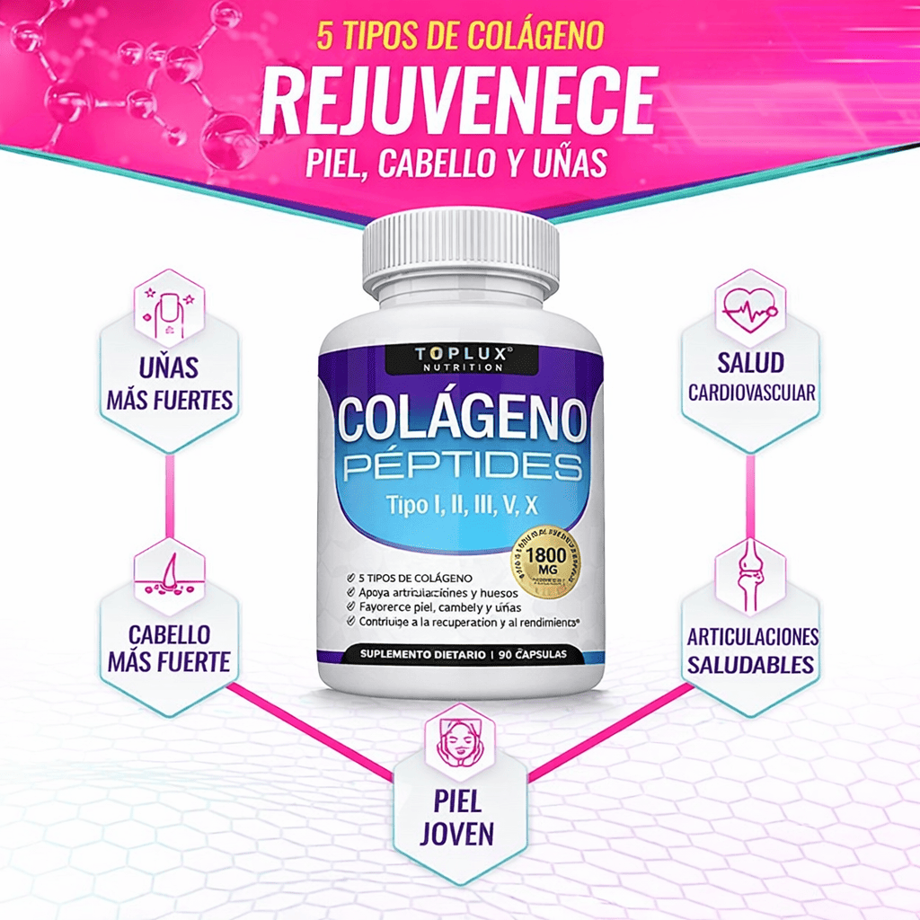 Toplux Multi Colágeno 1800mg 90 Cápsulas
