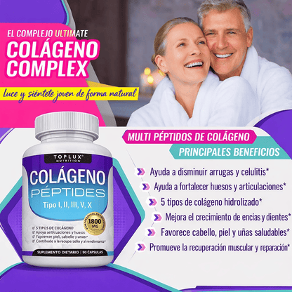 Toplux Multi Colágeno 1800mg 90 Cápsulas