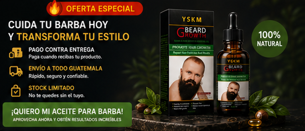 Aceite de Crecimiento y suavizante para Barba